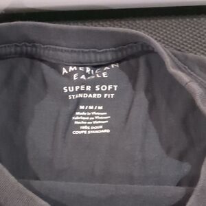 American Eagle Outfitters Charcoal Soft Tee